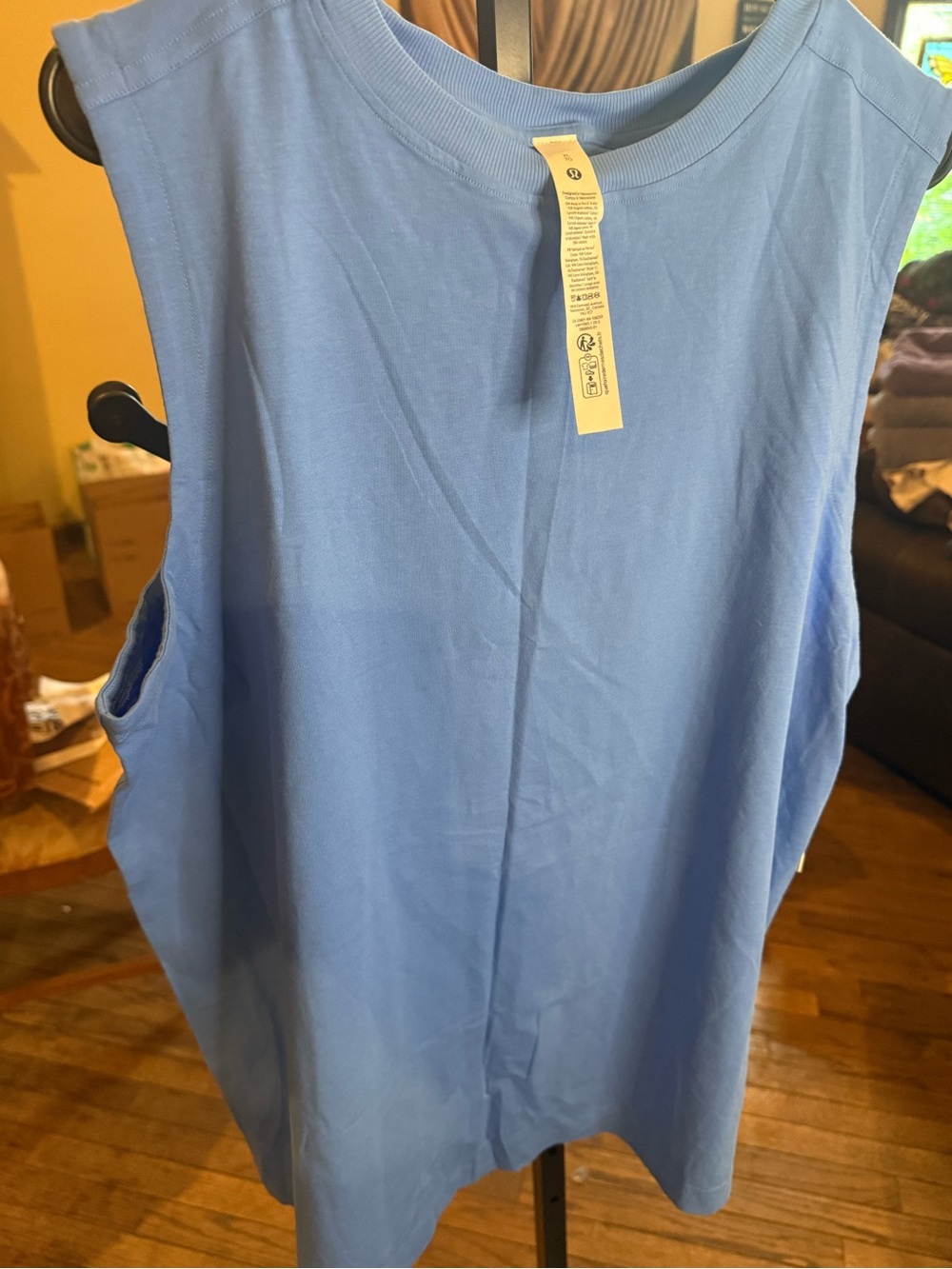 lululemon athletica Light Blue Muscle Tank Top